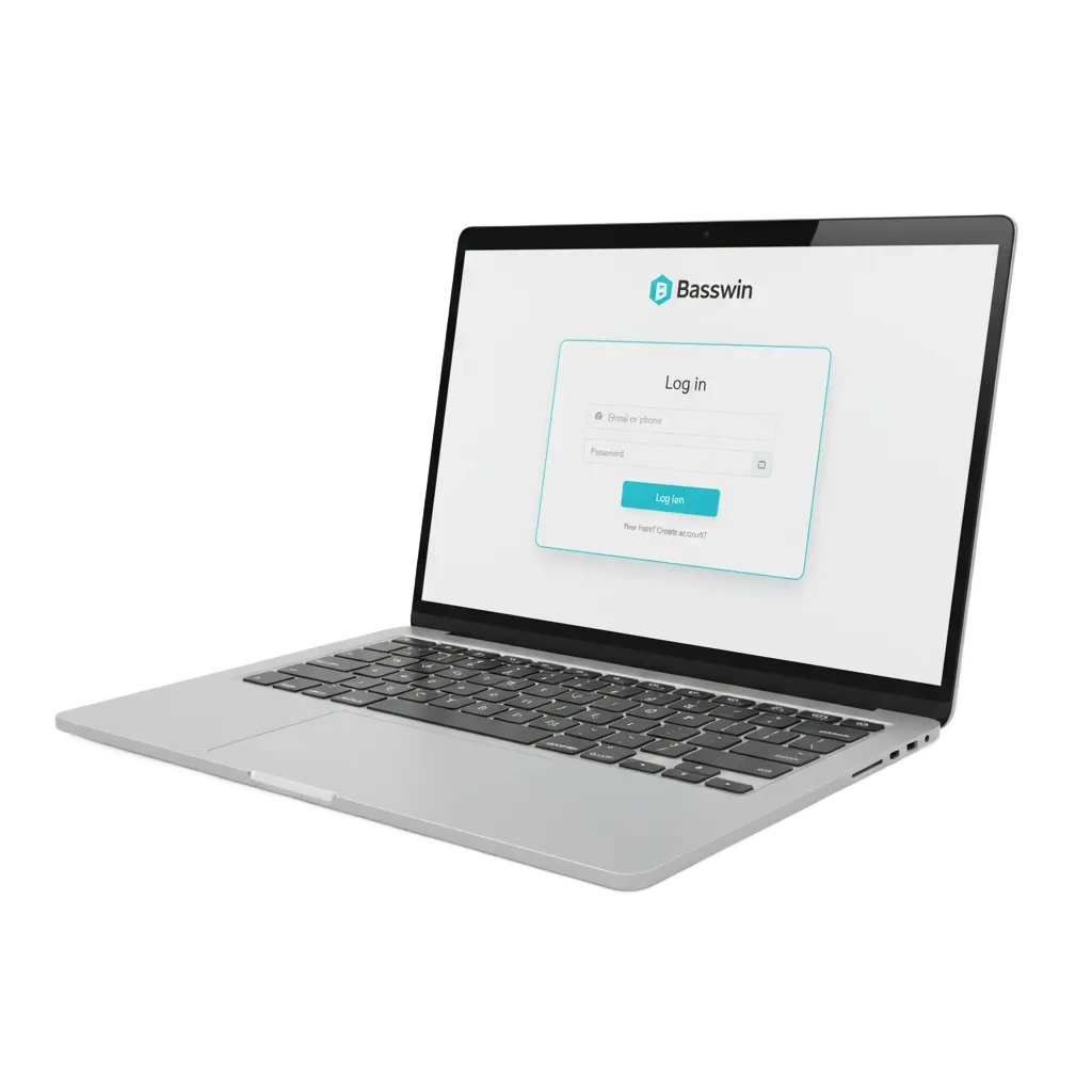 Fast, secure Basswin UK sign-in on web or app, with email/password, encryption, and optional 2FA.