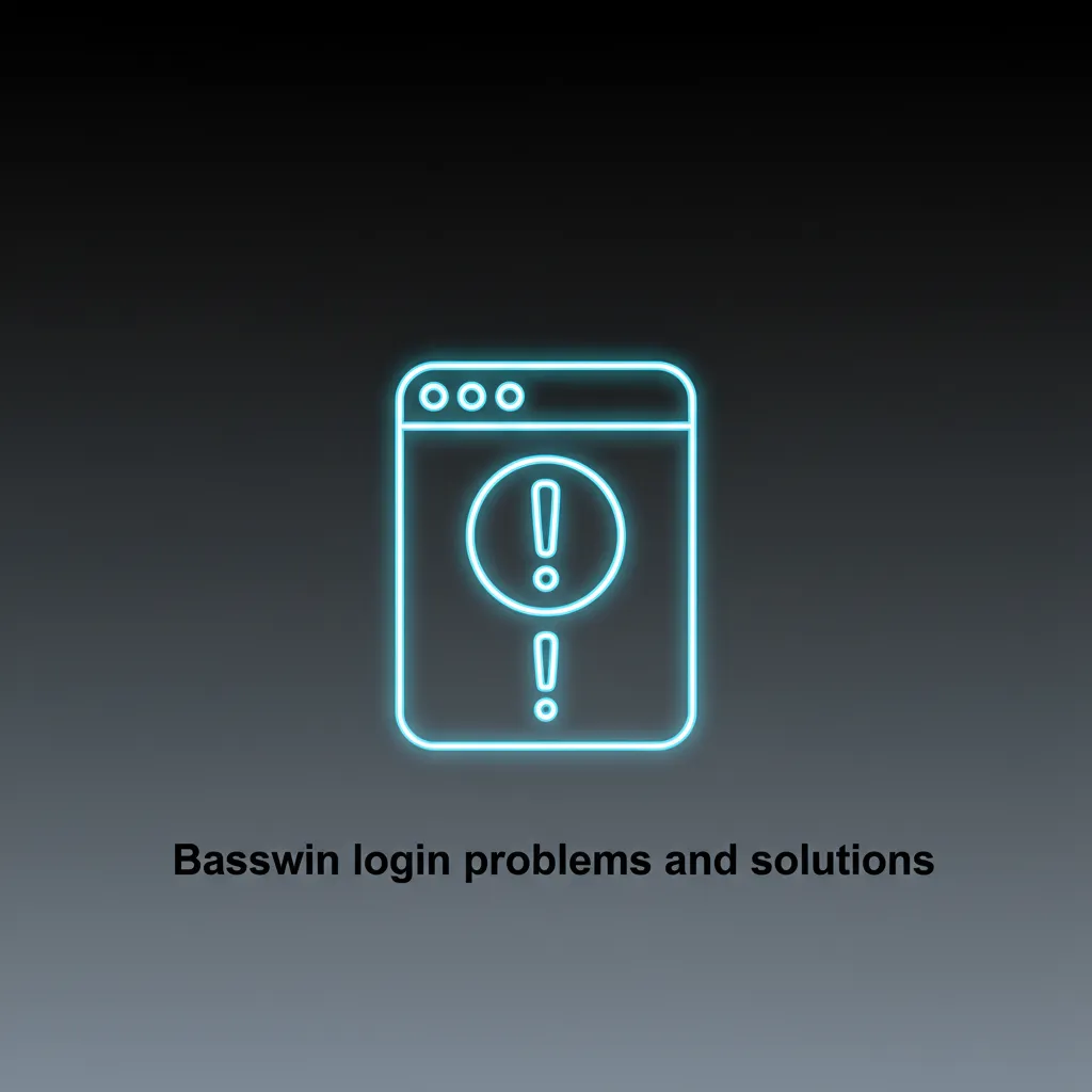 Basswin login issues guide showing common problems and quick fixes: password errors, lockouts, 2FA, KYC, tech glitches.