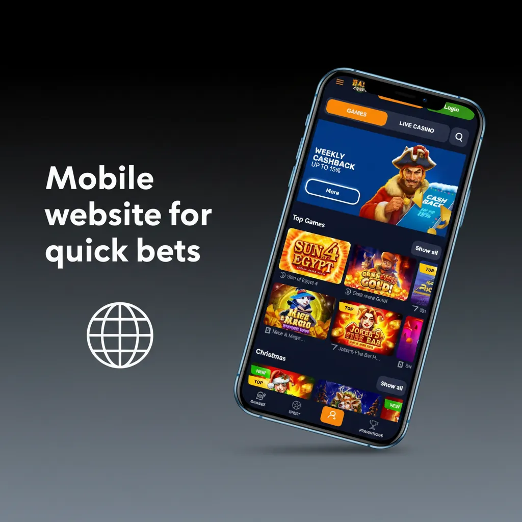 Phone displaying mobile betting site with bet slip, odds, casino slots, search bar, filters, and favourites for quick bets.