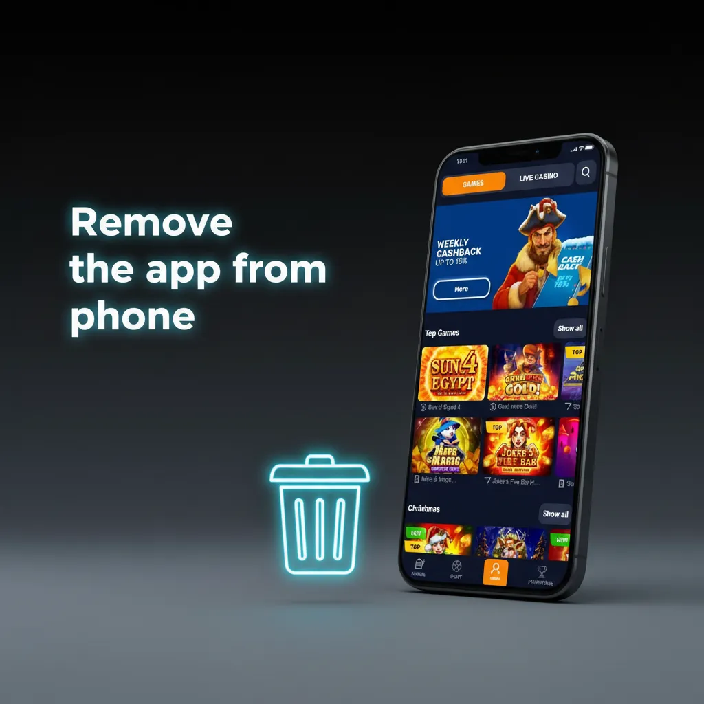 How to remove app: Android hold icon > Uninstall; iOS (PWA) hold icon > Remove from Home Screen; account stays active