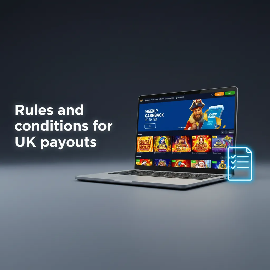 Infographic: Basswin UK payout rules & conditions—KYC, same method, bonus wagering, £10–£10k limits, GBP, bank/crypto fees.