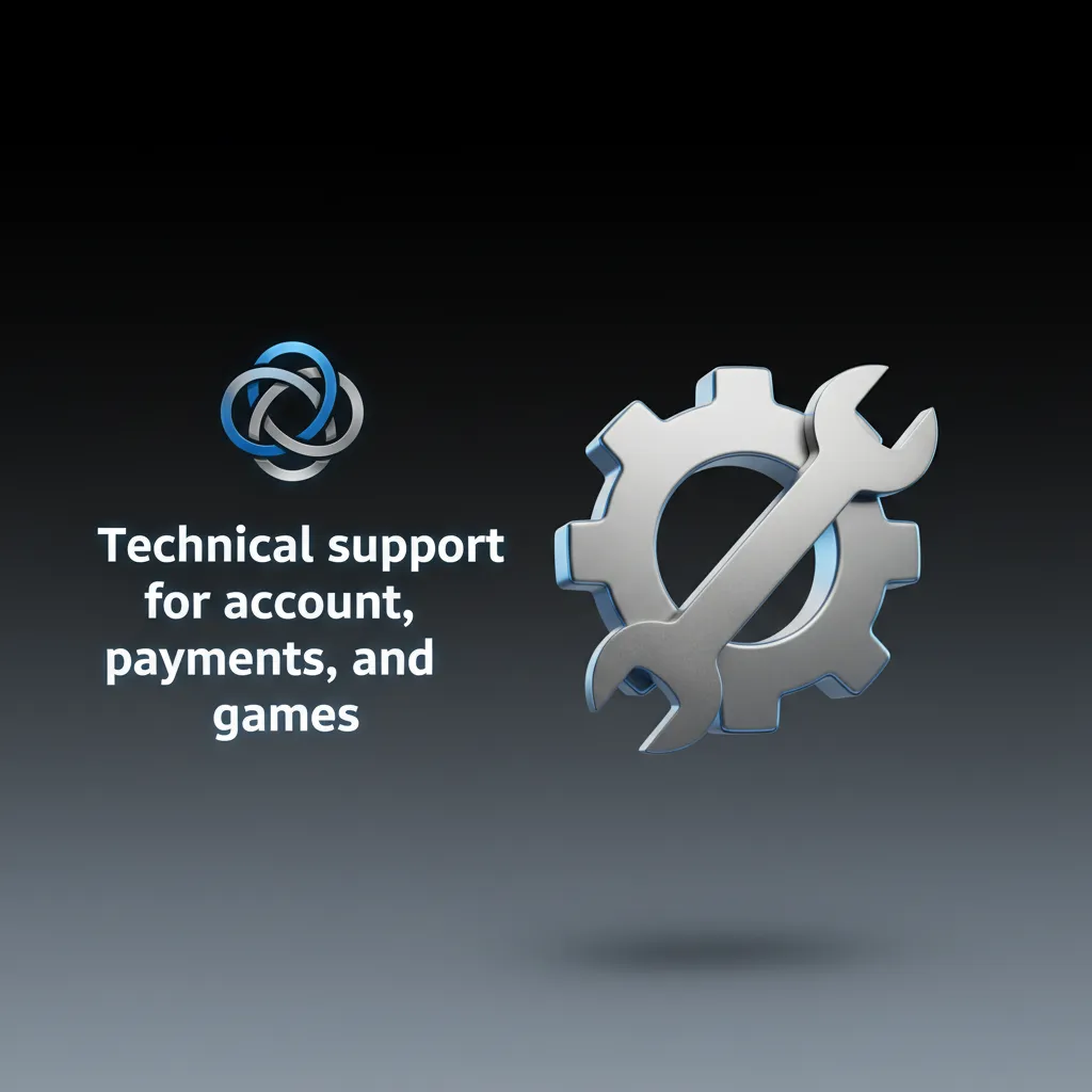 Technical support for account, payments, and game issues via chat, email, or phone. Available 24/7.