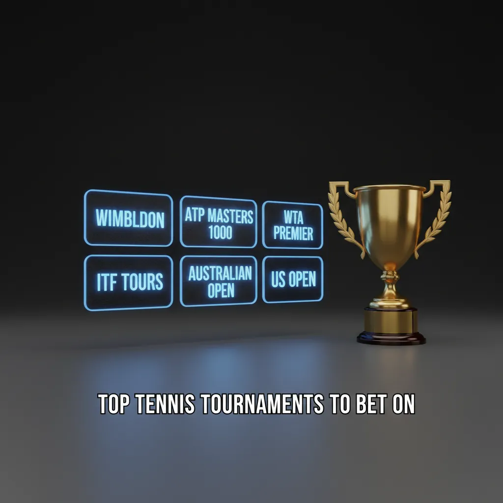 Top tennis tournaments to bet on: Wimbledon, Roland-Garros, Australian Open, US Open, plus ATP/WTA 1000 events.