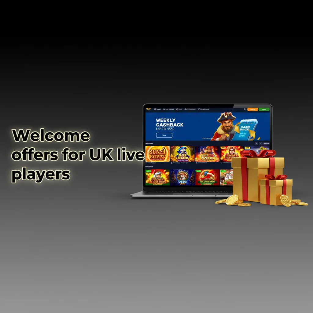 UK live casino welcome offers: 100%+100 FS MergeUp, 150%+125 FS Gemhalla, 200%+150 FS WildCashX9990. 18+ T&Cs apply.