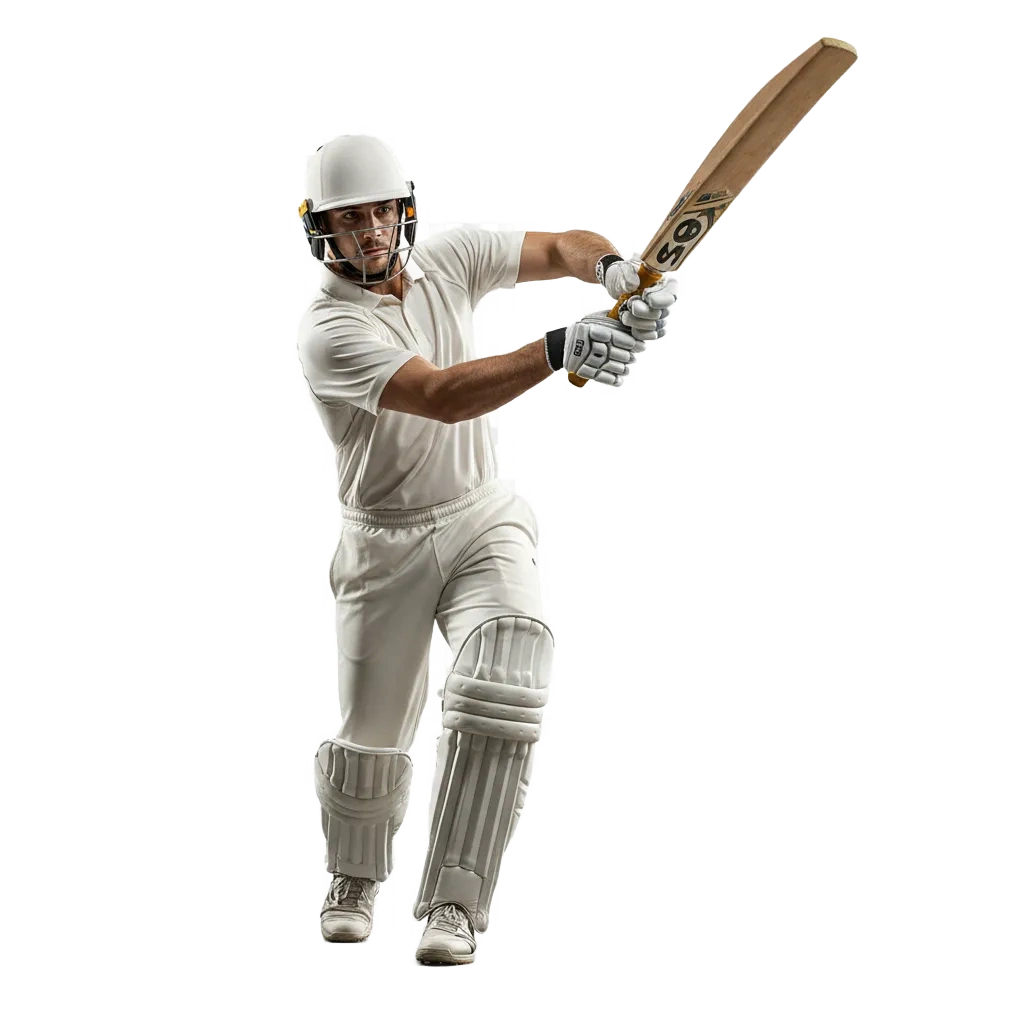 Cricket pitch with UK theme and Basswin interface showing pre‑match and live odds, cash out, and welcome offers.