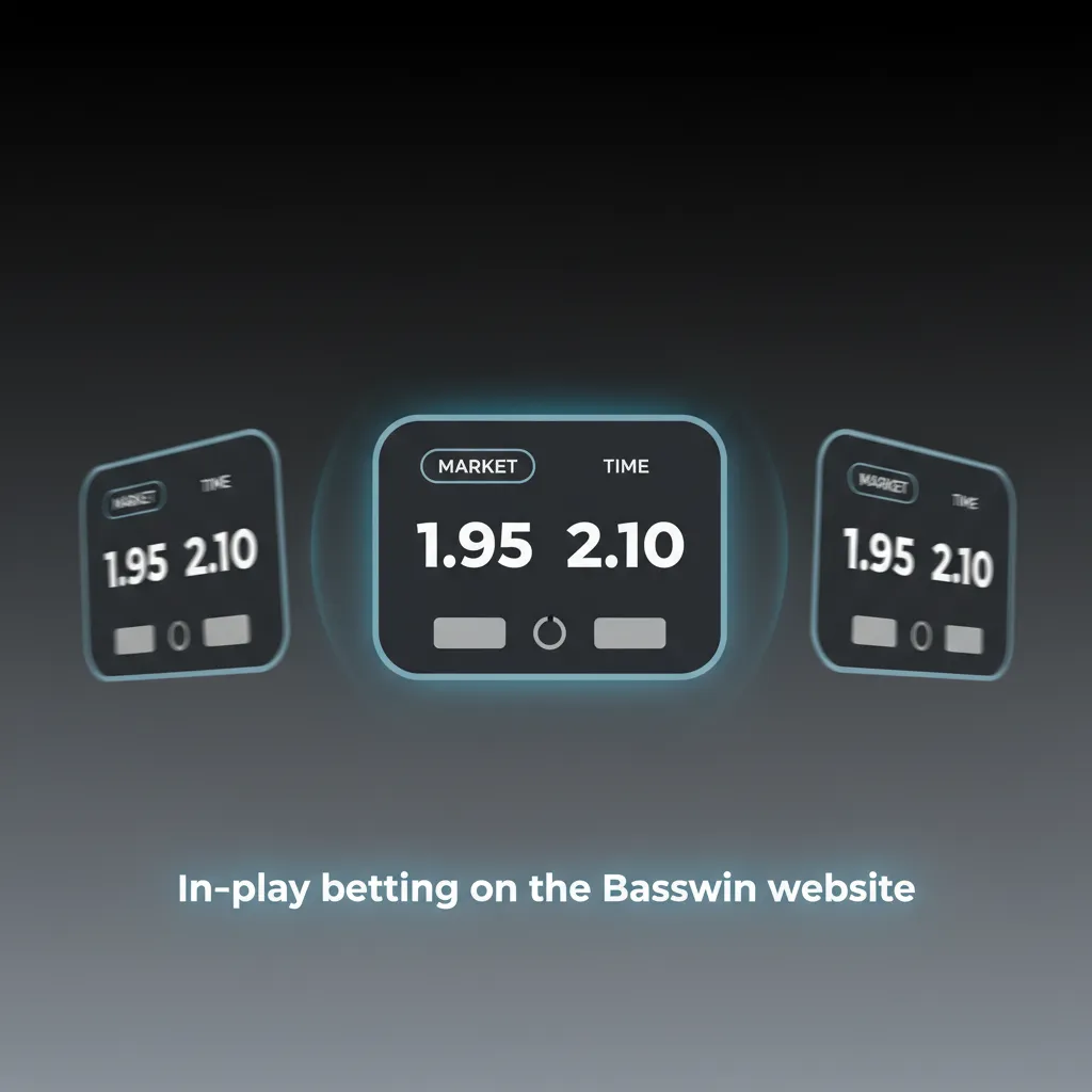 Basswin in‑play betting screen with live odds for football, tennis, basketball, esports, cash‑out and real‑time stats.