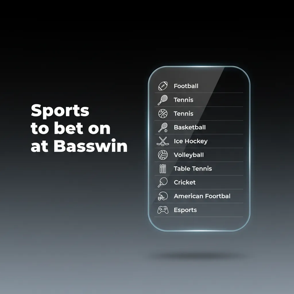 Basswin sports betting: football, horse racing, tennis, cricket, rugby, boxing, snooker with prematch and in-play odds.