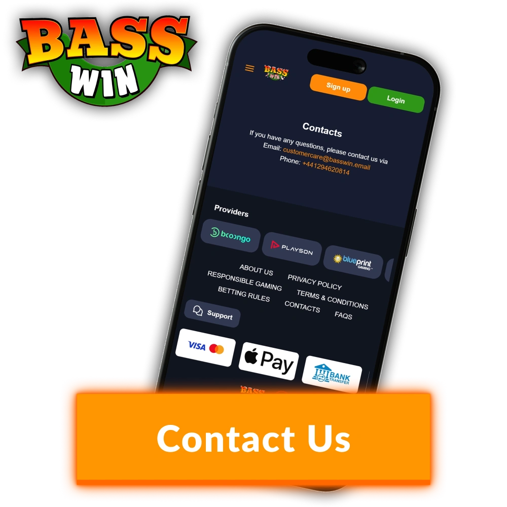 Find all necessary Basswin Contacts to reach our team easily.
