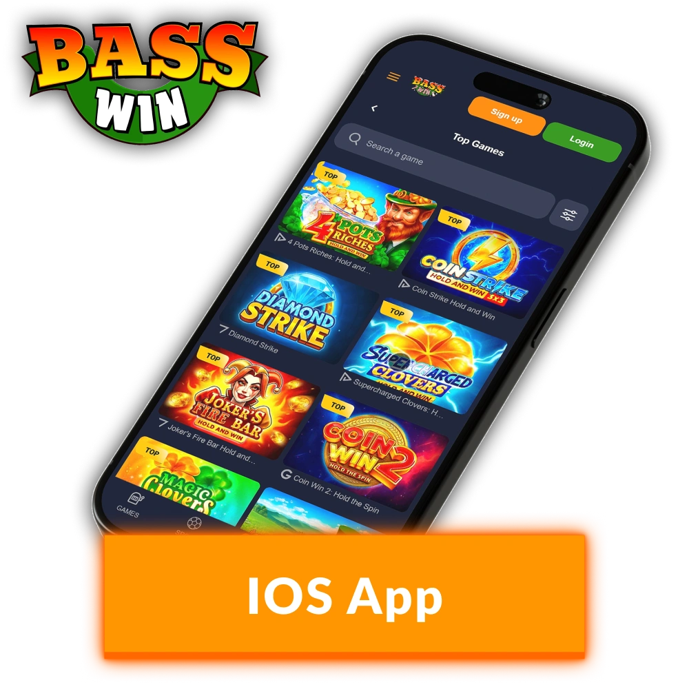 Install the Basswin IOS version to bet on sports anytime.