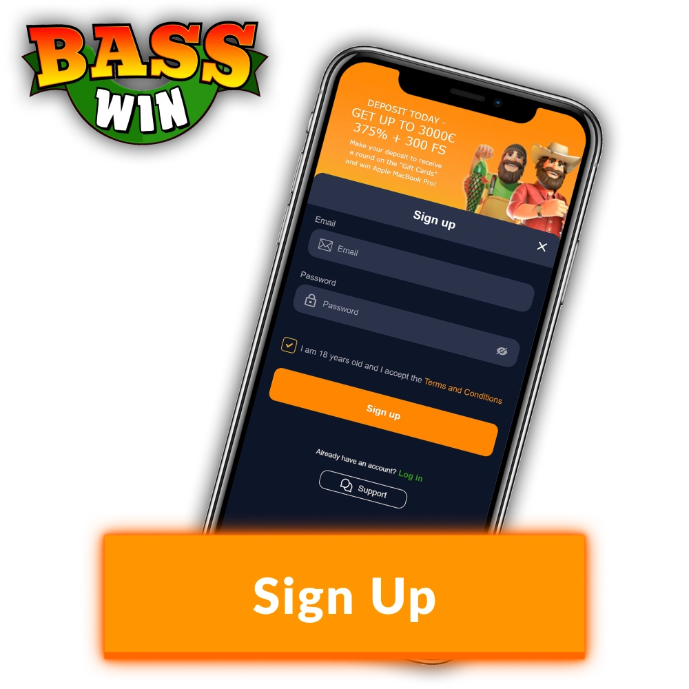 Sign Up at Basswin now to explore professional betting markets.