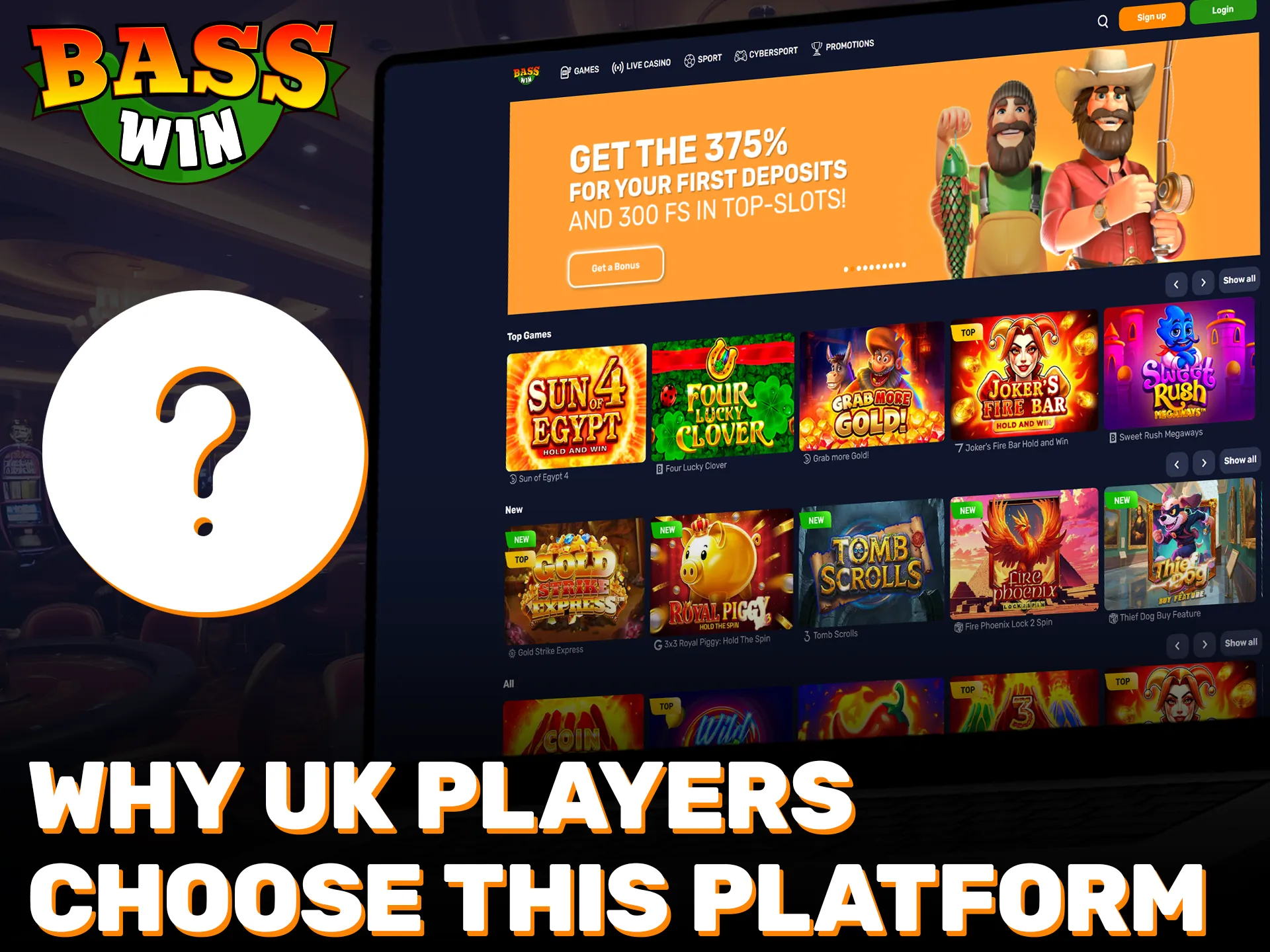 Explore the main reasons why UK players choose the Basswin platform.