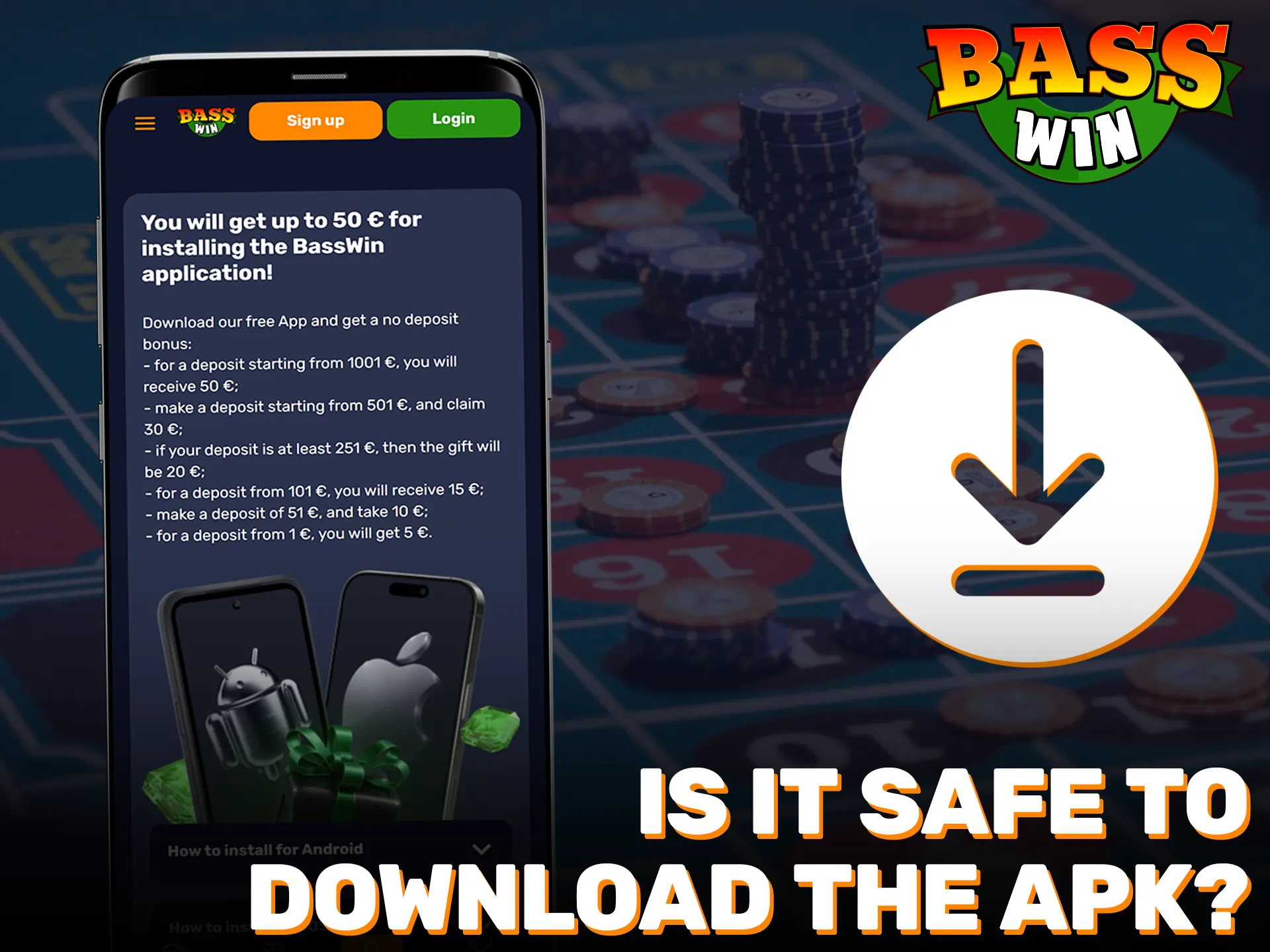 Confirm if it is safe to download the APK for Basswin.