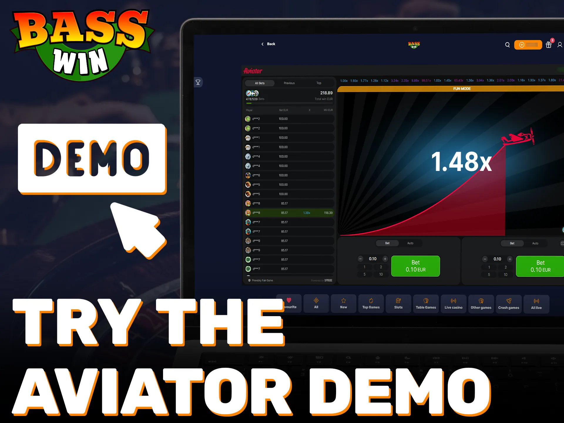 Try the free Aviator demo at Basswin to master your skills.