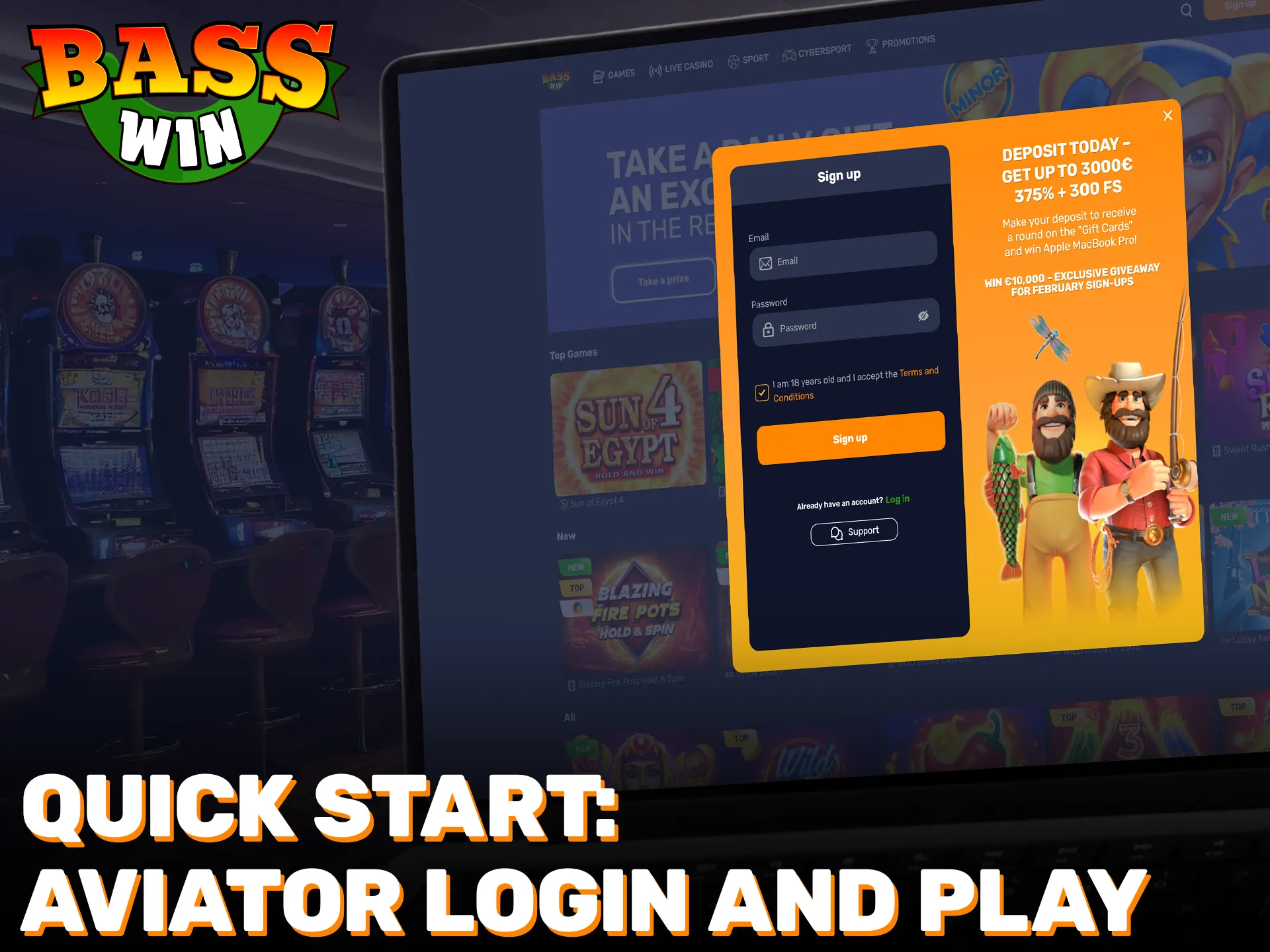 Start your Aviator login at Basswin and enjoy high-speed gaming.
