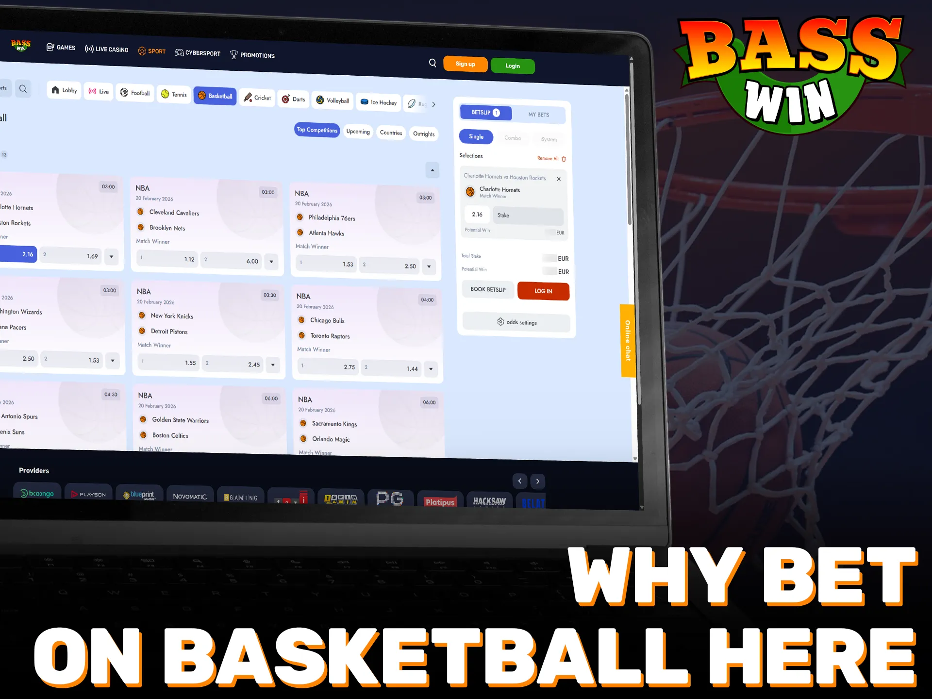 Bet on Basketball at Basswin for the best market odds.