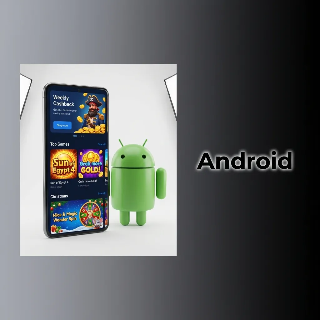 Android app download and installation guide showing APK setup steps for devices with version 5.0 or higher