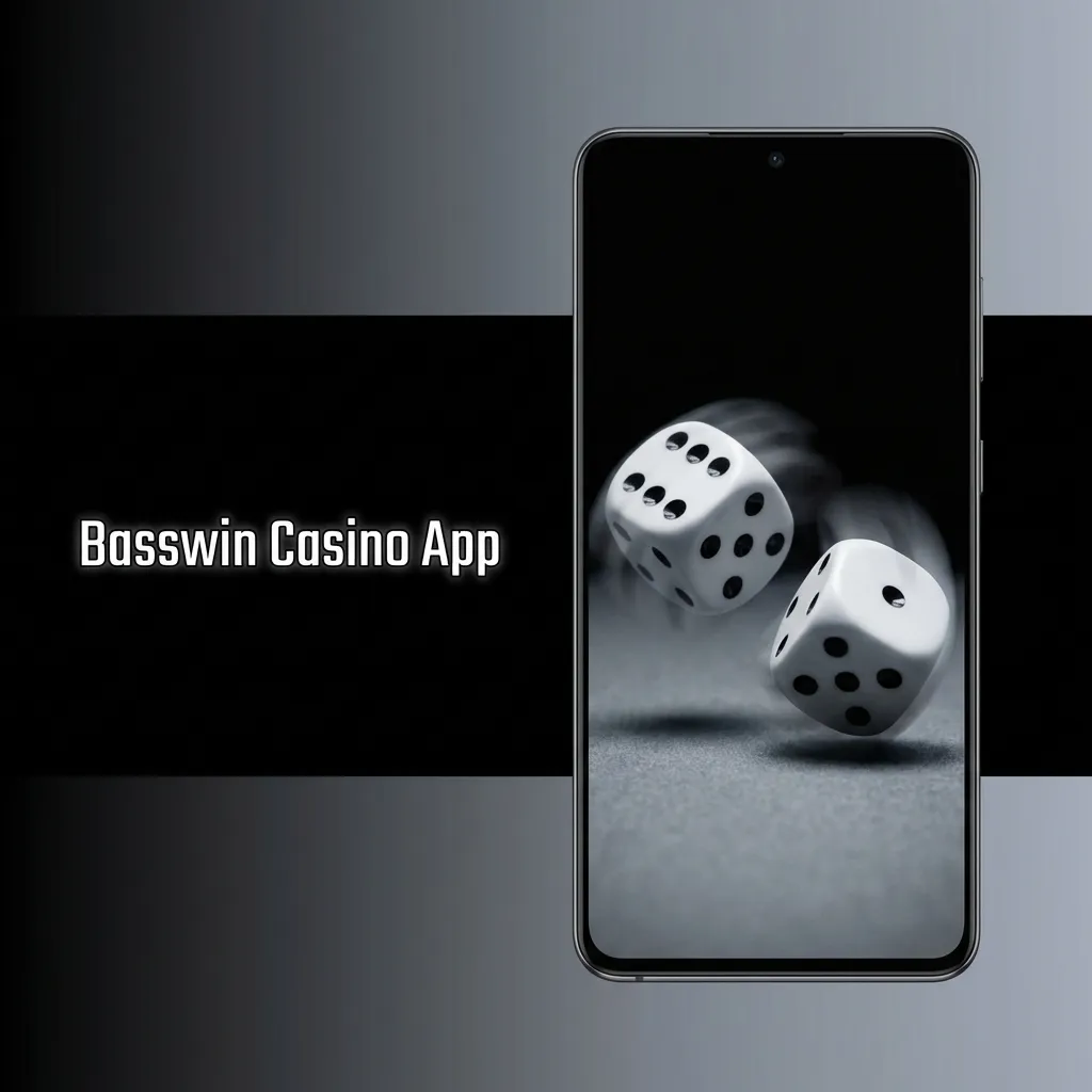 Basswin Casino App interface showing slots, table games, and live dealer options with easy navigation