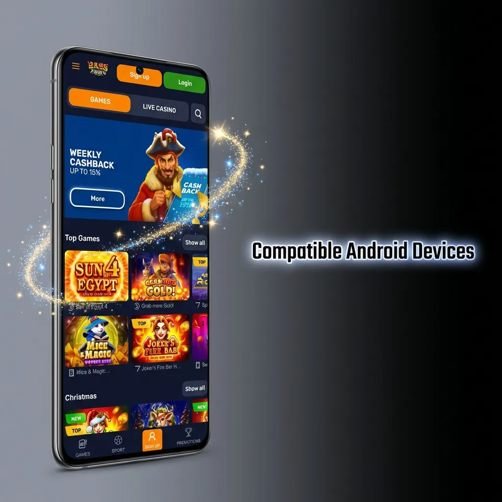 List of compatible Android devices including Samsung Galaxy, Google Pixel, OnePlus, and other popular smartphone models