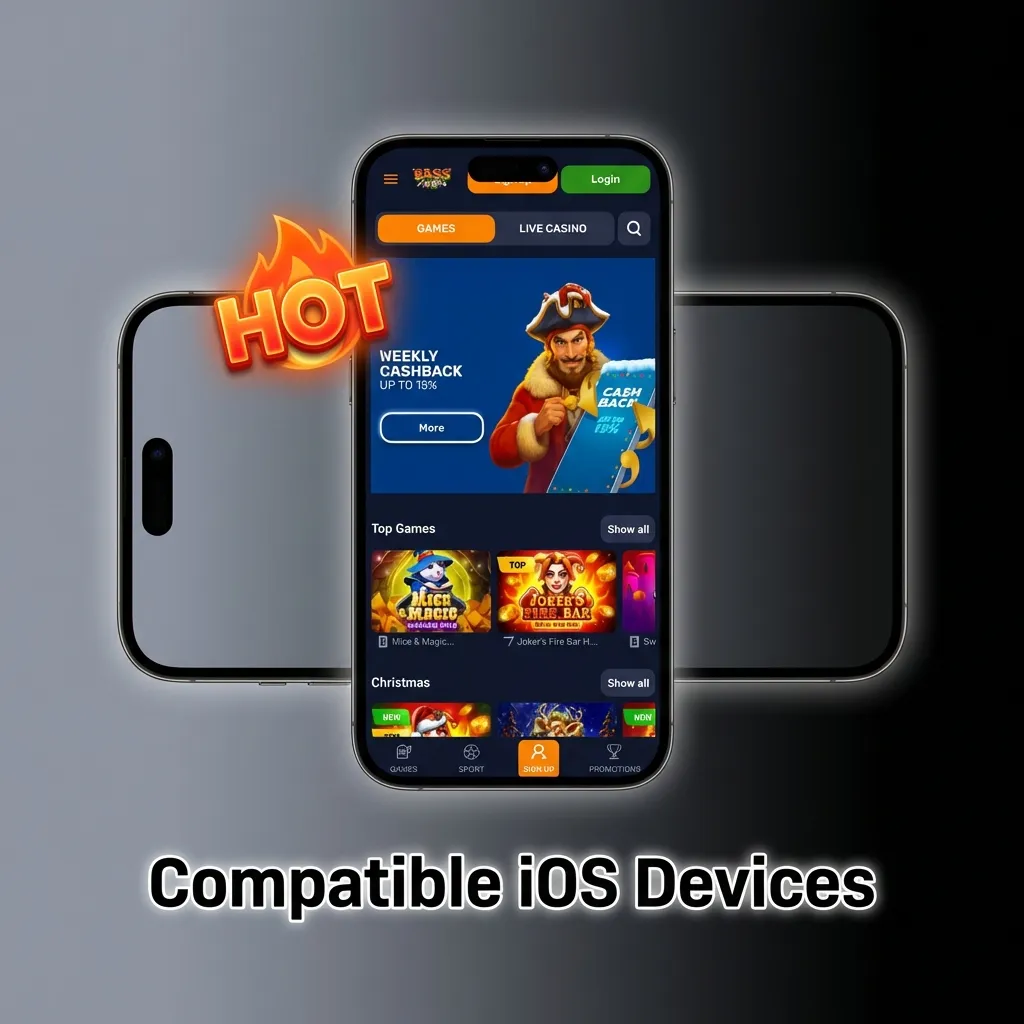 List of compatible iPhone models from X to 15 series and iPad devices supporting the betting application