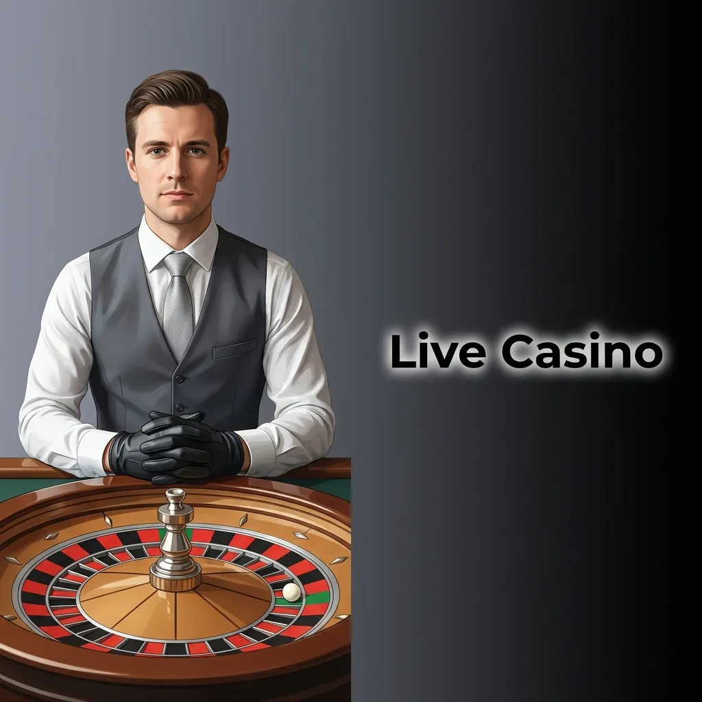 Professional croupiers deal live roulette, blackjack, baccarat, and poker in HD-streamed studios with real-time chat