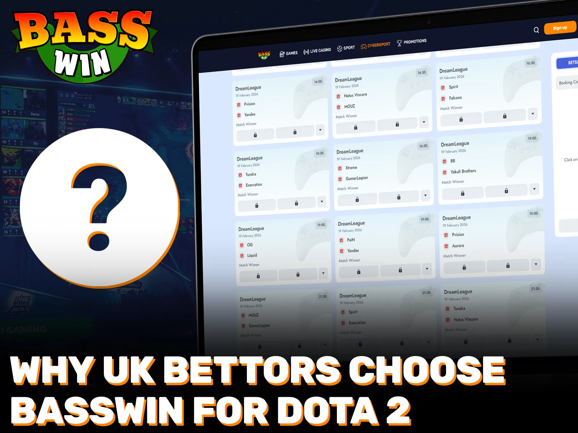 Discover why UK players prefer Basswin for professional Dota 2 betting.