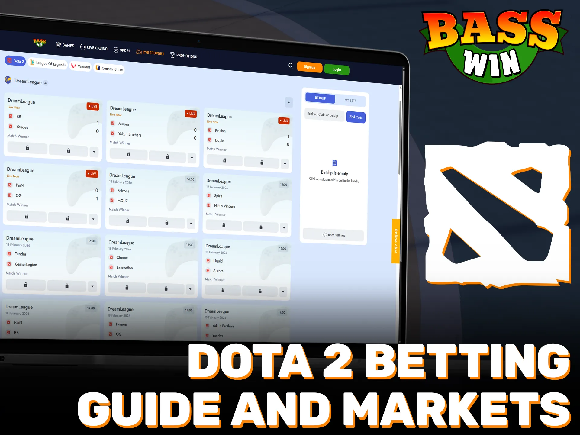 Follow the Basswin guide to explore various Dota 2 markets.