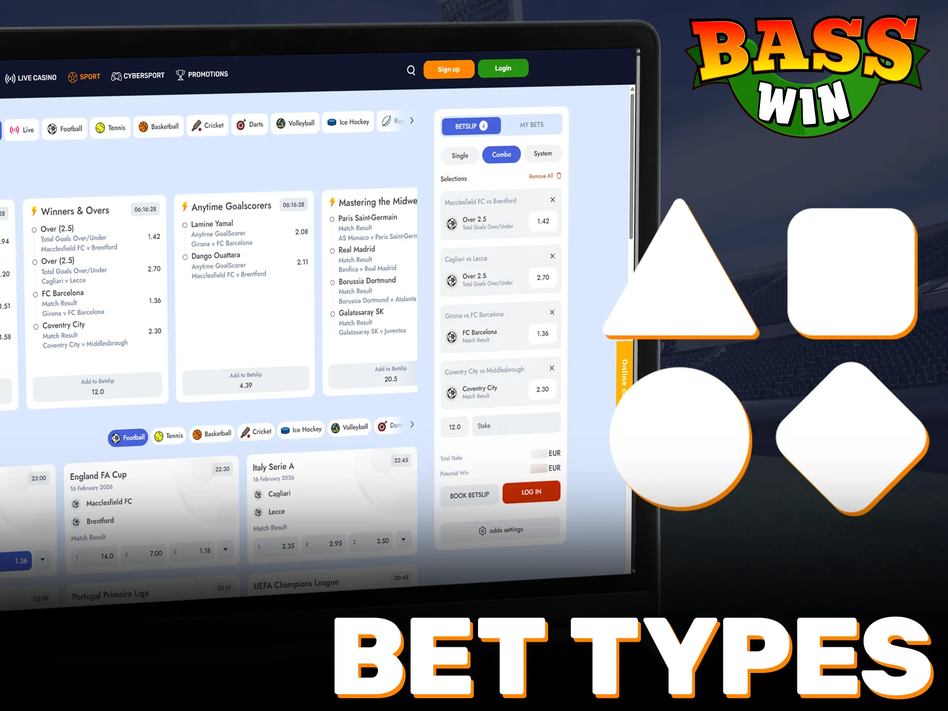 Master different Basswin bet types to improve your strategy.