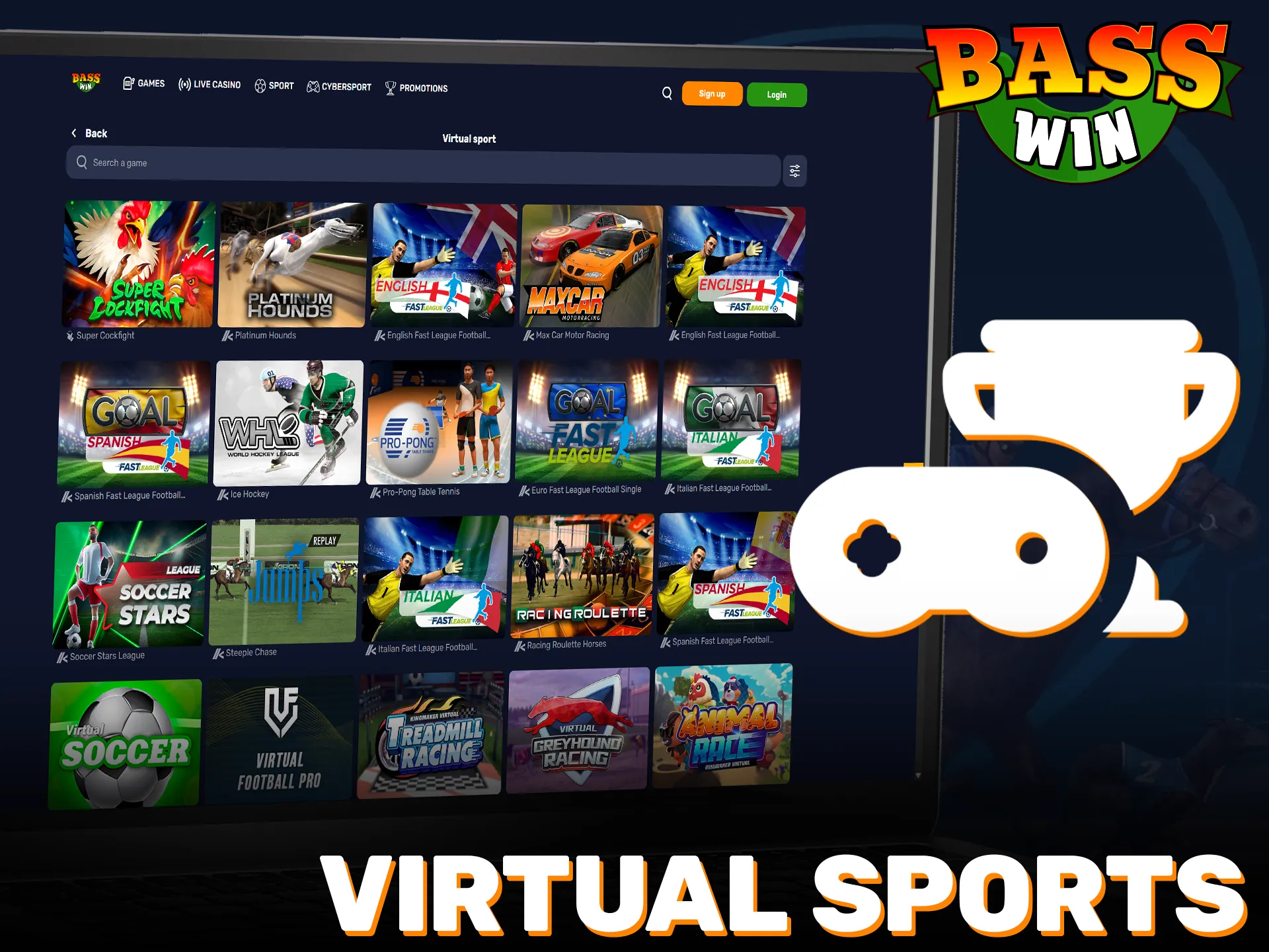 Try Virtual sports betting at Basswin for non-stop UK action.