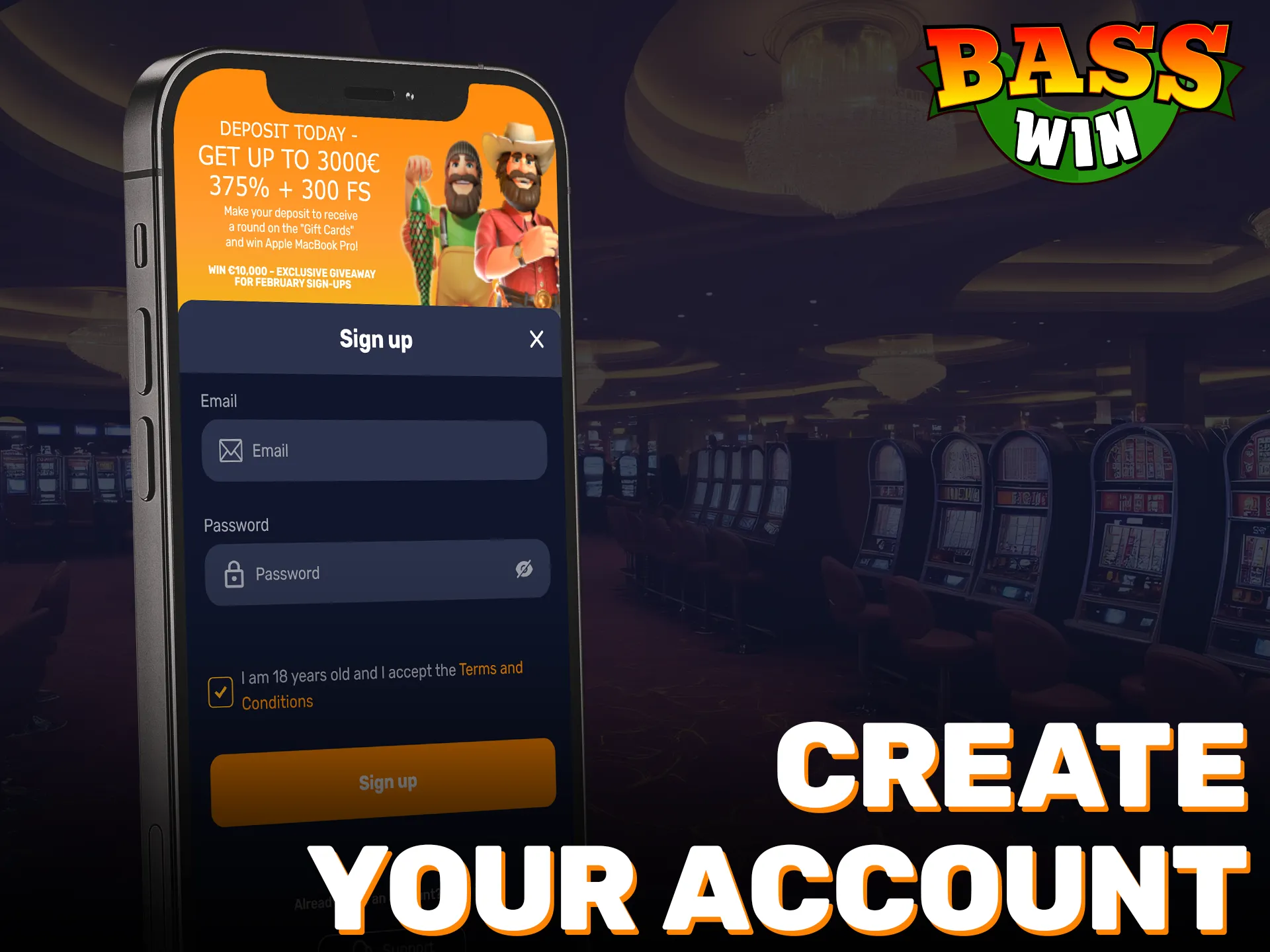 Register your new Basswin iOS account to join the gaming community.