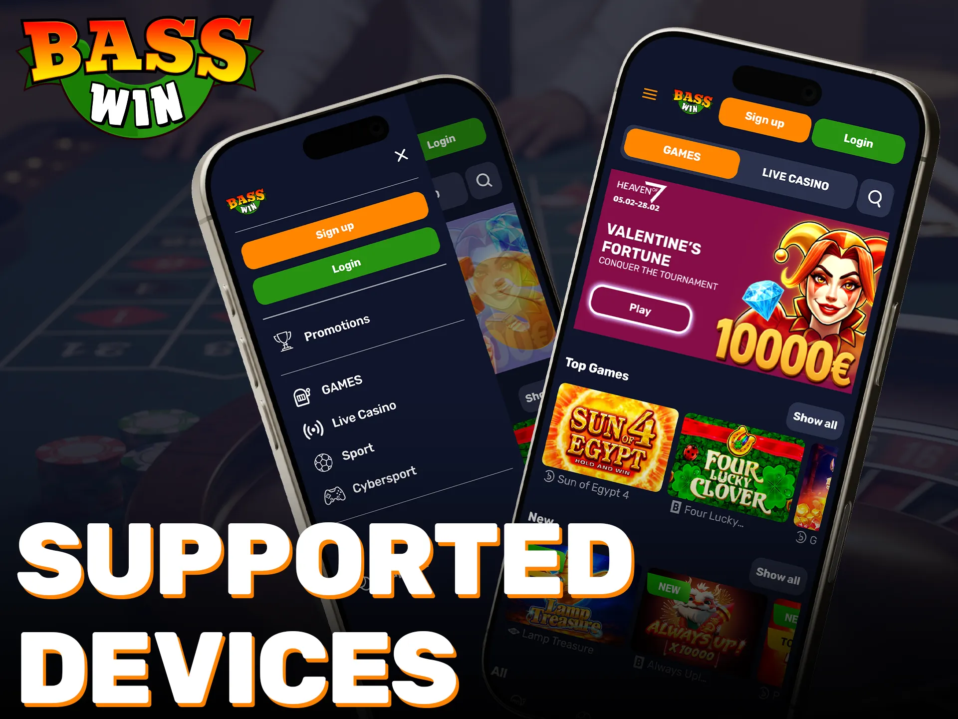 Check the list of supported iOS devices for the Basswin app.