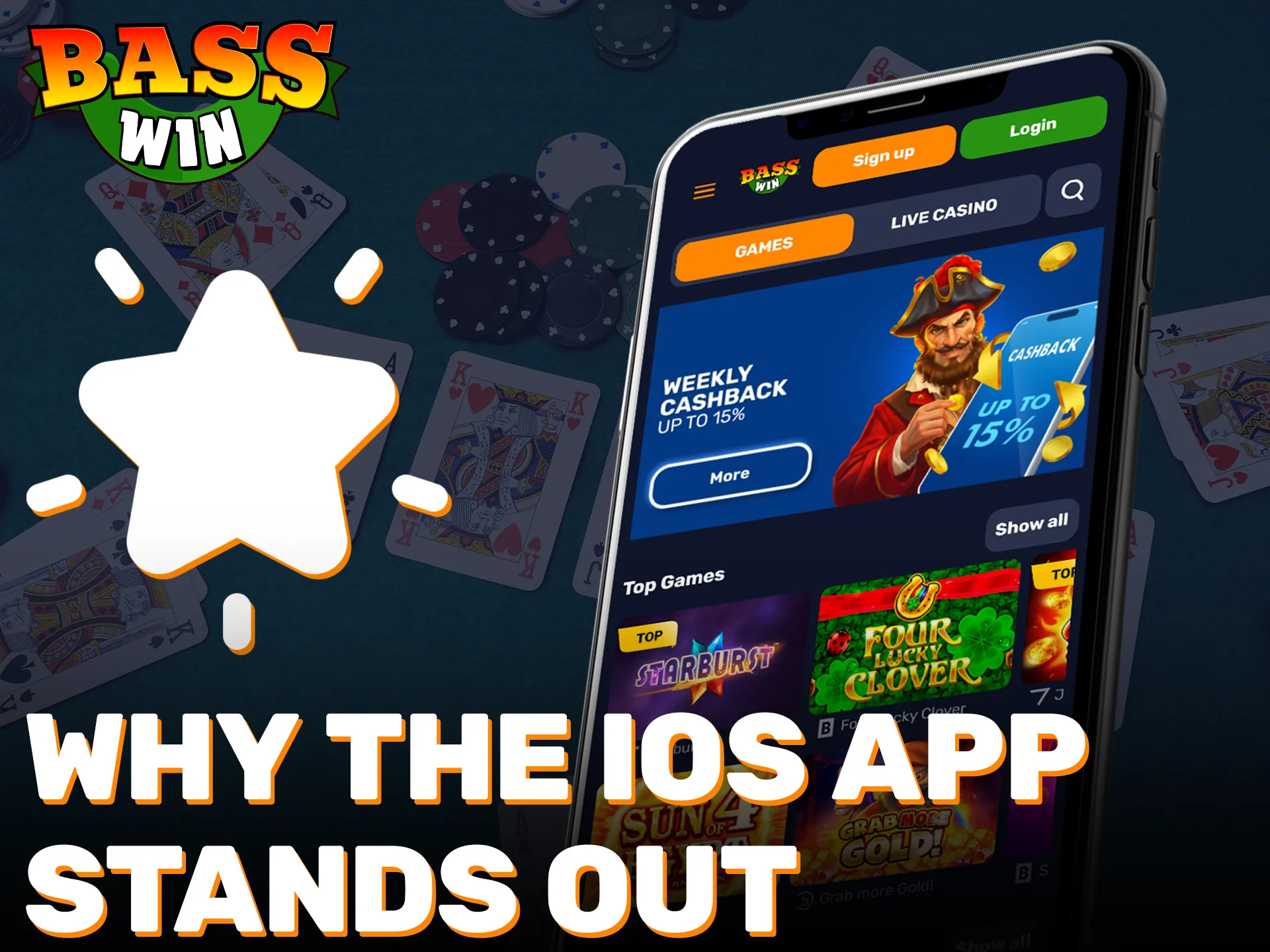 Discover the unique features that make the Basswin iOS app outstanding.