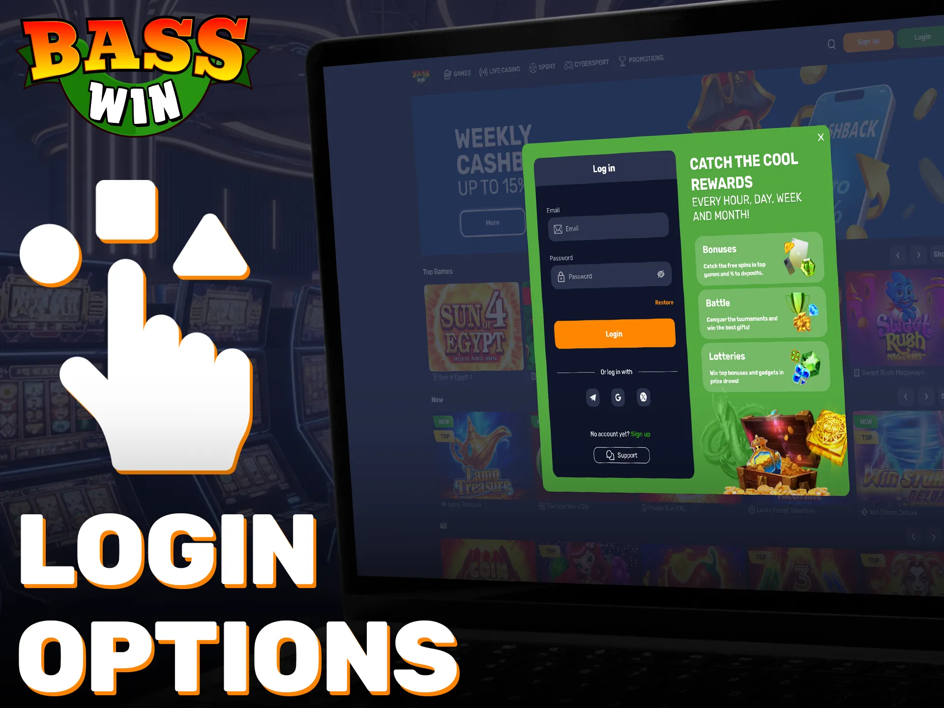 Choose the best Basswin login options for UK users to sign in.