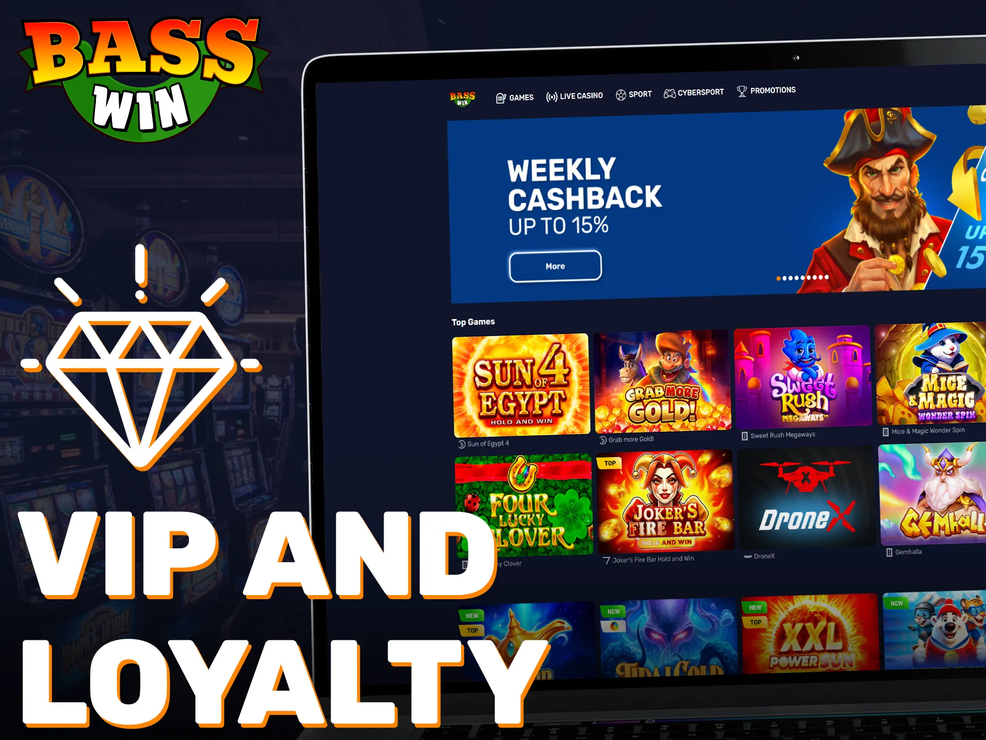 Join the Basswin VIP and loyalty programme for exclusive betting rewards.