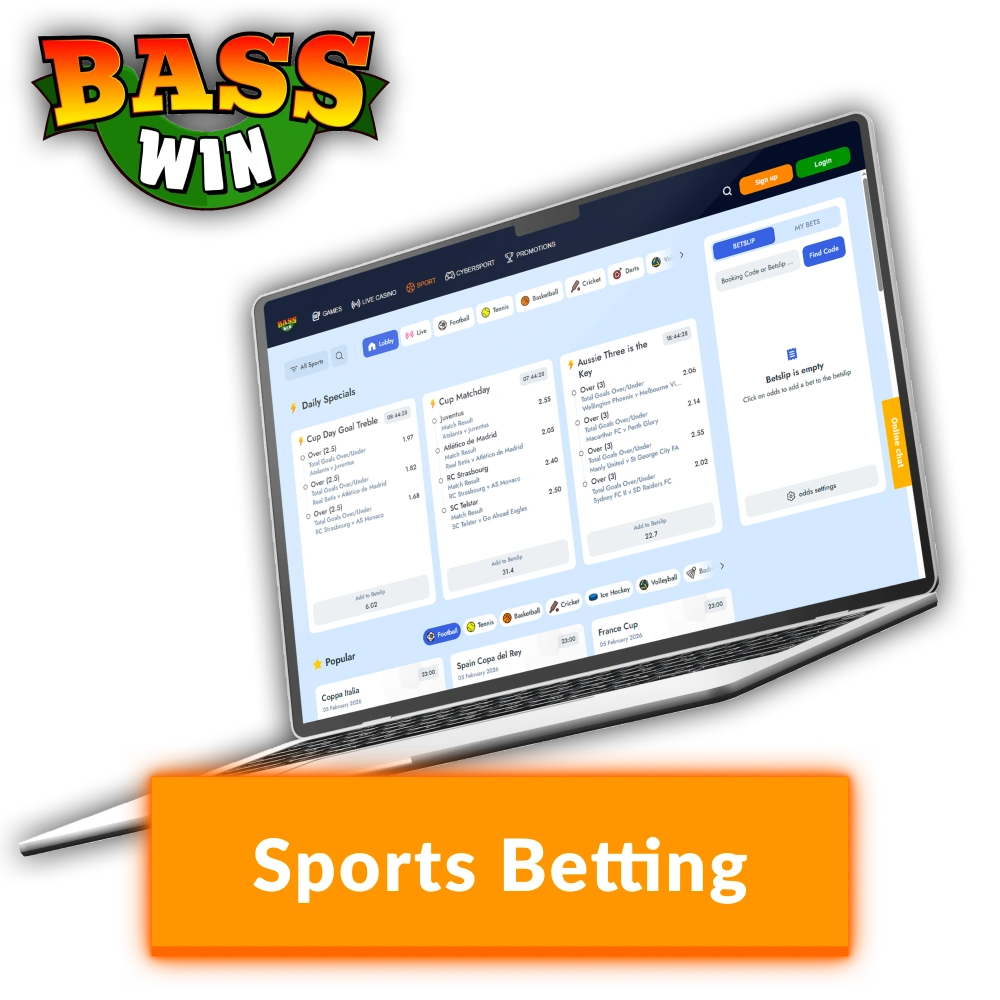 Experience the thrill when you Bet on Sport at Basswin United Kingdom.