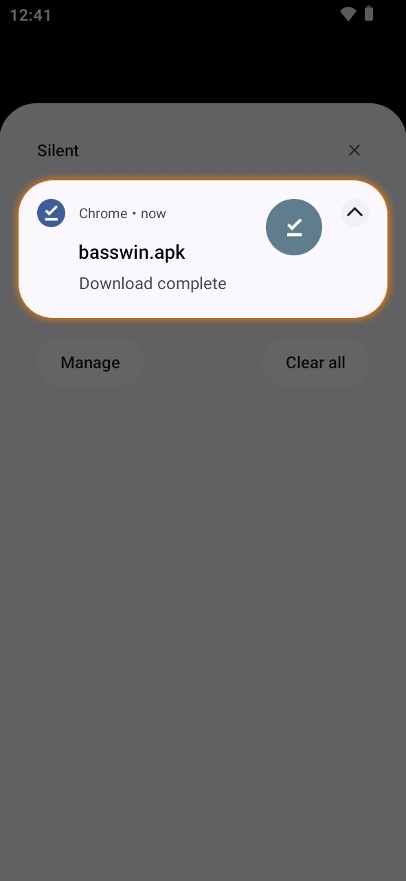 Run the updated file to finish the Basswin app update.