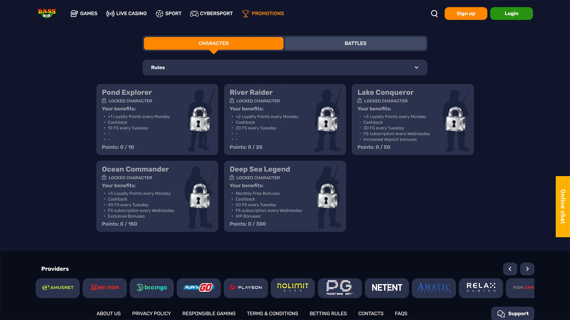 Check the bonuses interface of Basswin to claim your rewarding promos.